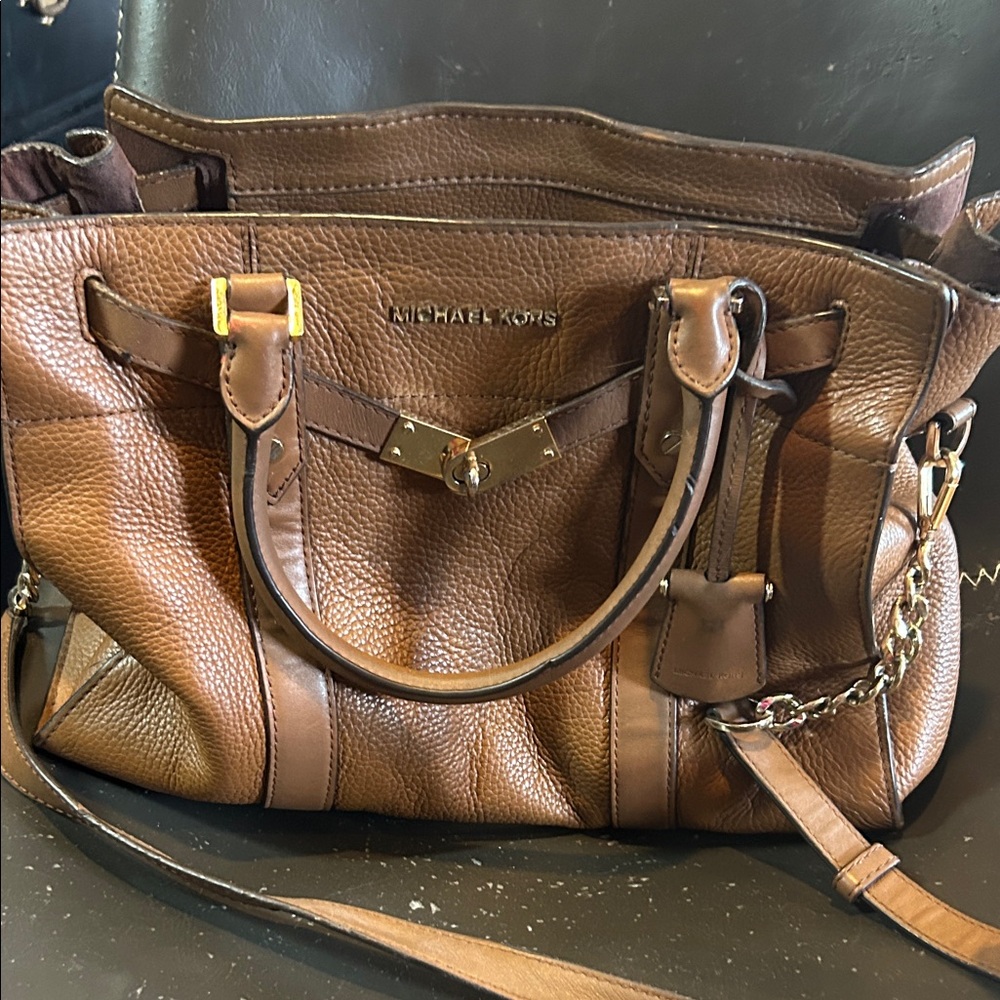 Michael Kors Tan Leather Satchel